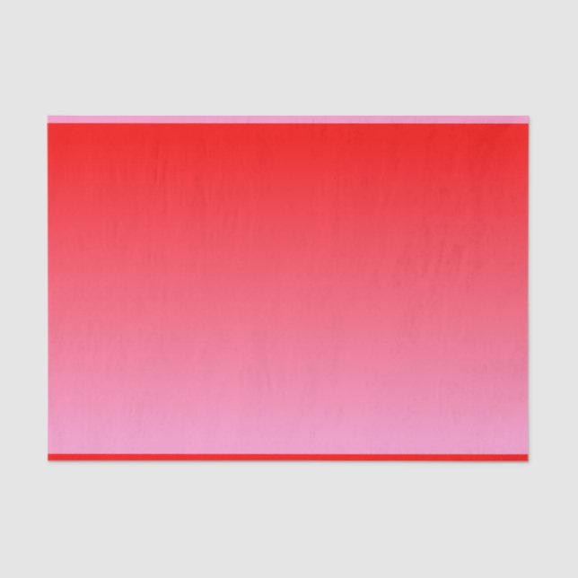 Pink and Red Valentine Gradient Tissue Paper (Front)