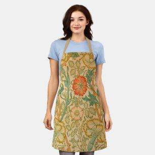 Pink and Rose by William Morris Apron