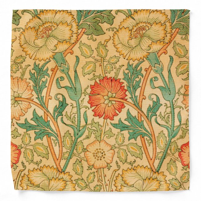 Pink and Rose by William Morris Bandana (Front)