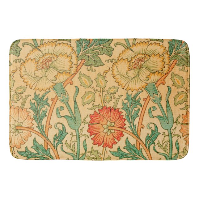 Pink and Rose by William Morris Bath Mat (Front)