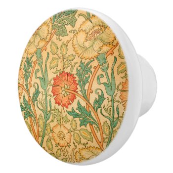 Pink And Rose By William Morris  Ceramic Knob by colorfulworld at Zazzle