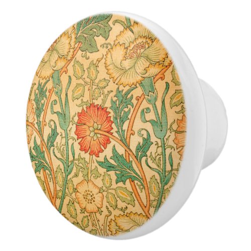 Pink and Rose by William Morris  Ceramic Knob