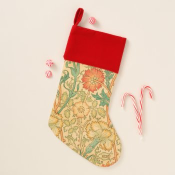 Pink And Rose By William Morris Christmas Stocking by colorfulworld at Zazzle