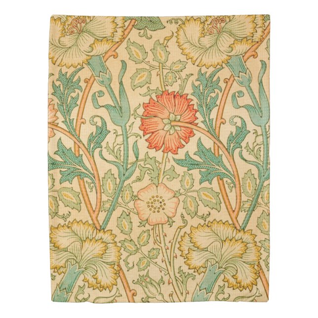 Pink And Rose By William Morris Duvet Cover (Front)