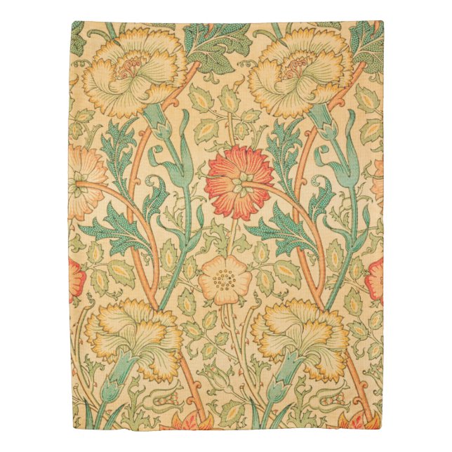 Pink and Rose by William Morris Duvet Cover (Front)