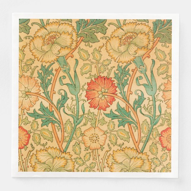 Pink and Rose by William Morris Paper Dinner Napkins (Front)