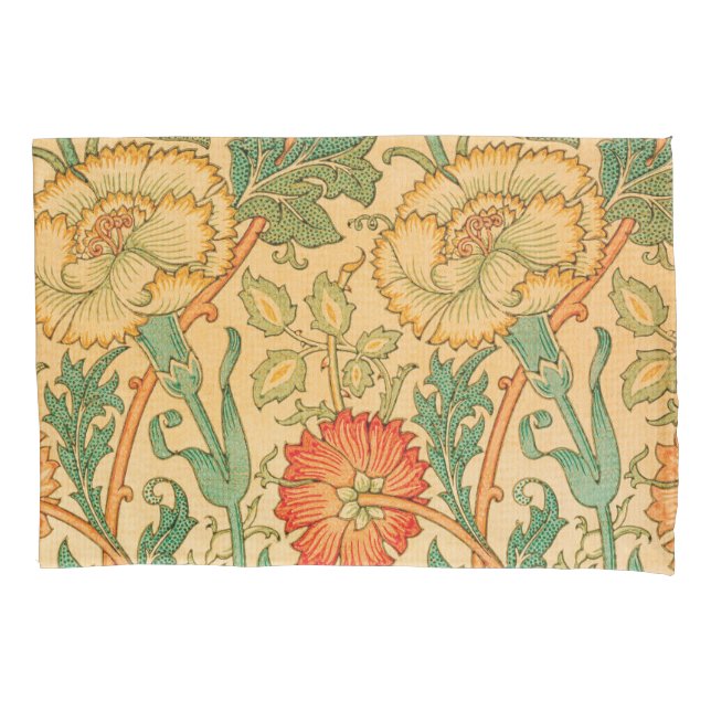 Pink and Rose by William Morris Pillow Case (Front)