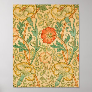 Pink And Rose By William Morris Poster