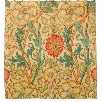Pink And Rose By William Morris Shower Curtain by colorfulworld at Zazzle