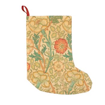 Pink And Rose By William Morris Small Christmas Stocking by colorfulworld at Zazzle