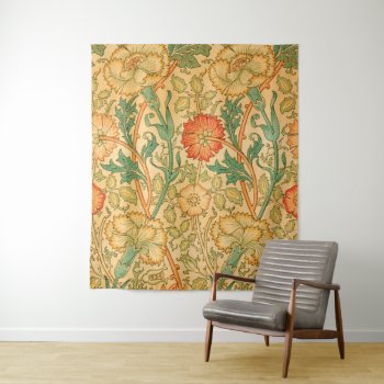 Pink And Rose By William Morris Tapestry by colorfulworld at Zazzle