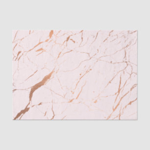 Pink and Rose Gold Marble Designer Tissue Paper