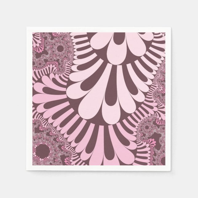 Pink and Rose Loop Napkins (Front)