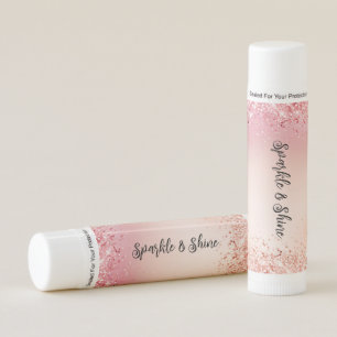 Pink and Rose Sparkle Ombre Lip Balm
