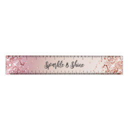 Pink and Rose Sparkle Ombre          Ruler