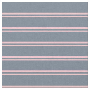 Pink and Slate Gray Pattern Fabric
