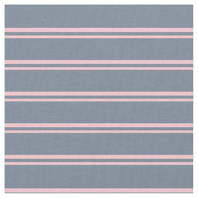 Pink and Slate Gray Pattern Fabric (Close Up)