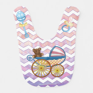 Pink and Stinky Baby Stuff Baby Bib