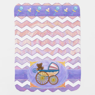 Pink and Stinky Baby Stuff Blanket