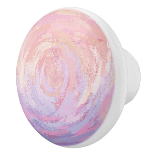 Pink and Stinky Ceramic Knob (Right)