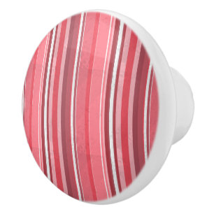 Pink and Stinky Stripes Ceramic Knob