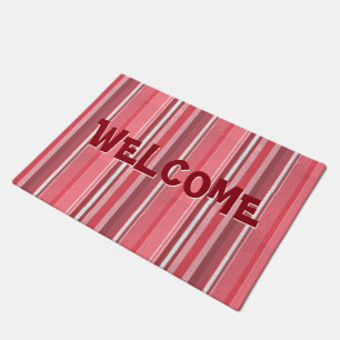 Pink and Stinky Stripes Doormat
