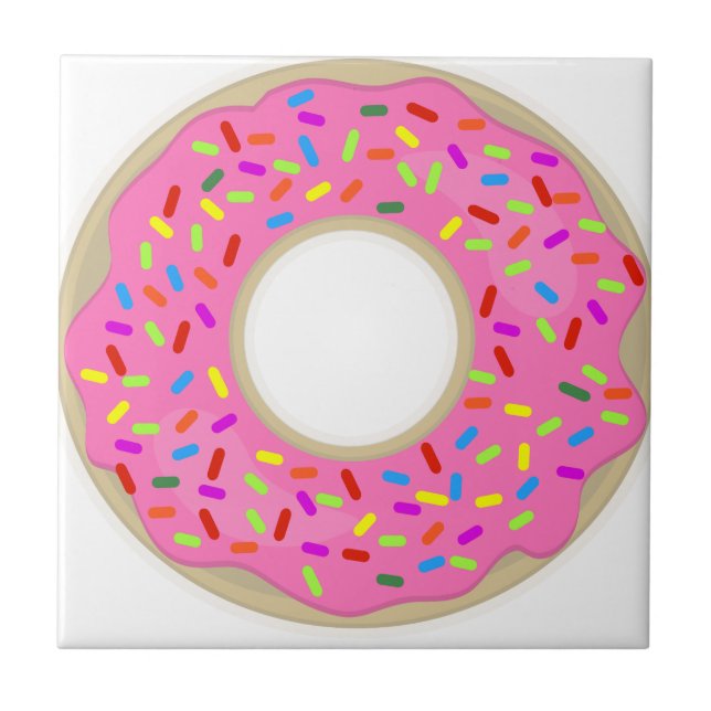 Pink and Tasty Donut Tile (Front)