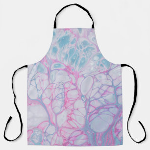 PINK AND TEAL ABSTRACT PAINTING APRON
