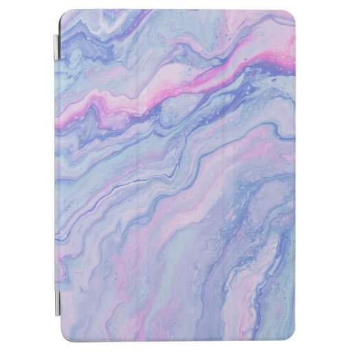 PINK AND TEAL ABSTRACT PAINTING iPad AIR COVER
