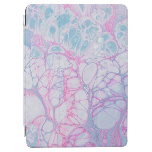 PINK AND TEAL ABSTRACT PAINTING iPad AIR COVER