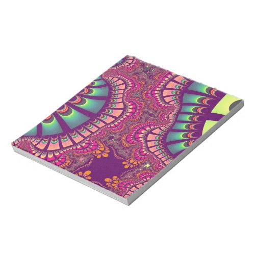 Pink and Teal Rainbow Remix Notepad