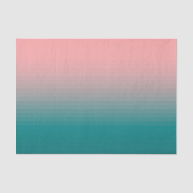 Pink and Teal  Tissue Paper (Front)