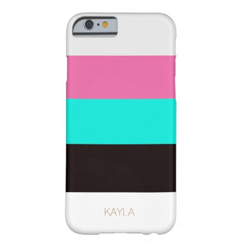 Pink And Turquoise Barely There iPhone 6 Case