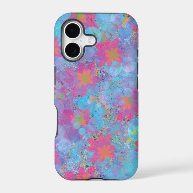 Pink and Turquoise Dream iPhone Case (Back)