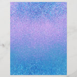 Pink and Turquoise Ombre Shimmer Scrapbook Paper
