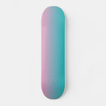Pink And Turquoise Ombre Skateboard at Zazzle
