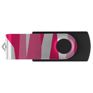 pink and white abstract flash drive