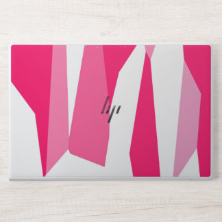 pink and white abstract HP laptop skin