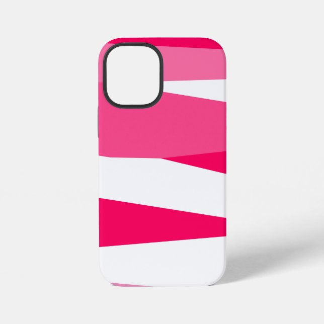 pink and white abstract  iPhone case (Back)