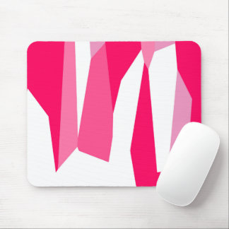 pink and white abstract mouse pad