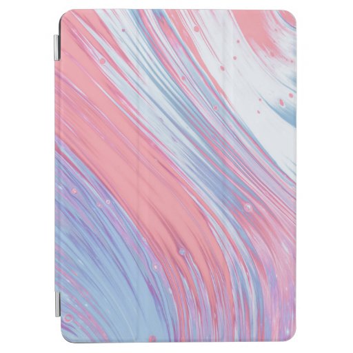 PINK AND WHITE ABSTRACT PAINTING iPad AIR COVER