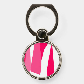 pink and white abstract phone ring stand