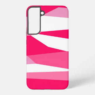 pink and white abstract samsung galaxy s22+ case