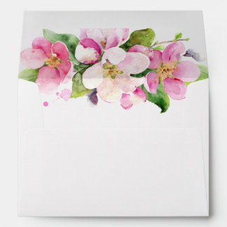 Pink and White Apple Blossoms Envelope