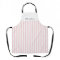 Pink and White Awning Stripes with Name