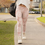 Pink and White Boho Mandala Pattern Yoga Leggings<br><div class="desc">An awesome pair of leggings or yoga pants featuring a trendy and elegant pink and white floral mandala pattern. A great boho style look for a yoga enthusiast or someone who likes to work out in pretty pink and white designs.</div>