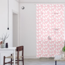 Pink And White Bunny Pattern For Kids Or Easter