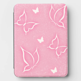 Pink and White Butterflies Sparkle Pink Background Kindle Cover