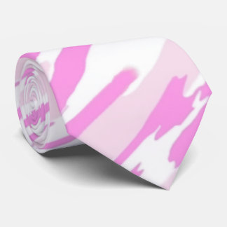 Pink and white Camouflage Pattern Neck Tie