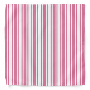Pink and white candy stripes bandana